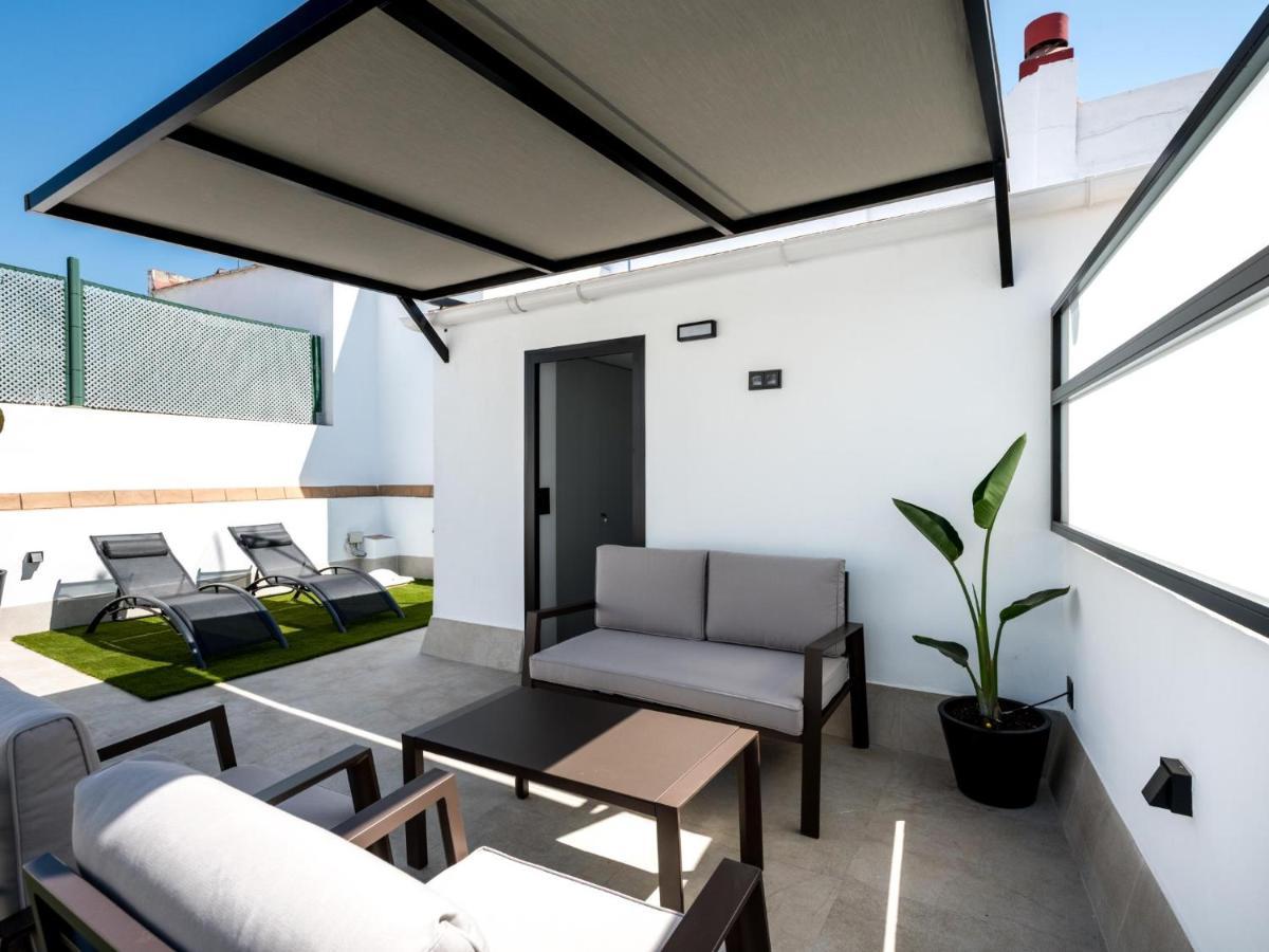 Pj Terraza Privada Banera Exterior Junto Catedral Appartement Sevilla Buitenkant foto